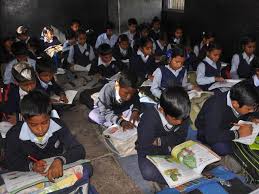 Overcrowded classroom