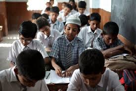 Students at shared desks
